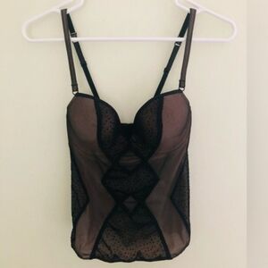 Jezebel ✨️ Women' Sexy Black Bustiet Size 34B